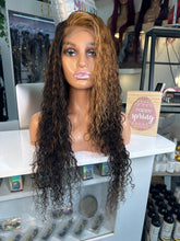 Load image into Gallery viewer, 26&quot; Custom Highlight Curly 13x4 Lace Frontal Wig