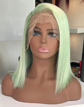 Load image into Gallery viewer, 14&quot; Mint Green Bob Wig