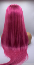 Load image into Gallery viewer, 24” strawberry shortcake pink lace front wig